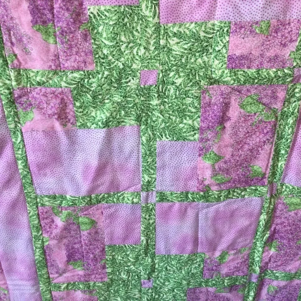 Handmade Quilt. Lilacs